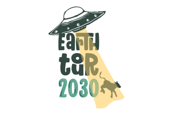 Earth Tour 2030 SVG Review: A Retro UFO Twist for Embroidery Projects