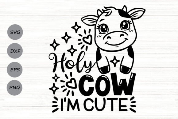 Holy Cow I'm Cute SVG Review for Real Embroidery Projects