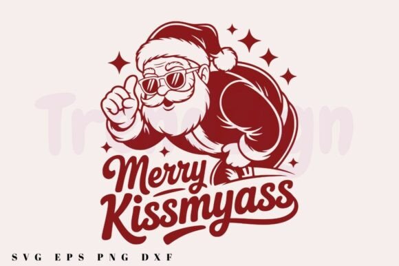 Merry Kiss Myass SVG PNG, Funny Santa: A Designer’s Honest Review